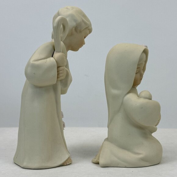 Vintage Homco 1992 Nativity Figurines Mizuno Porcelain Joseph Mary Baby Jesus - Picture 4 of 11